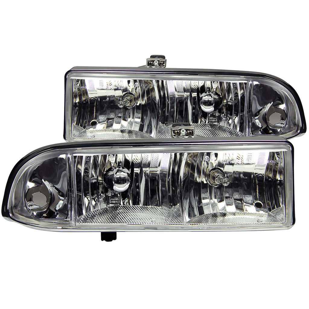 ANZO USA 111014 Crystal Headlight Set for Select Chevrolet Blazer, Chevrolet S10
