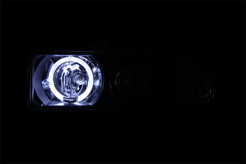 ANZO USA 111015 Projector Headlight Set w/Halo for Select Chevrolet Blazer, Chevrolet S10
