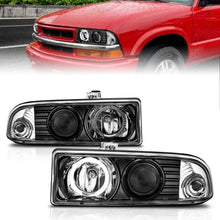 Load image into Gallery viewer, ANZO USA 111015 Projector Headlight Set w/Halo for Select Chevrolet Blazer, Chevrolet S10