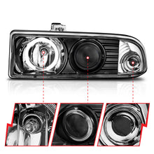 Load image into Gallery viewer, ANZO USA 111015 Projector Headlight Set w/Halo for Select Chevrolet Blazer, Chevrolet S10