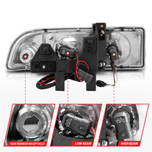 Load image into Gallery viewer, ANZO USA 111015 Projector Headlight Set w/Halo for Select Chevrolet Blazer, Chevrolet S10