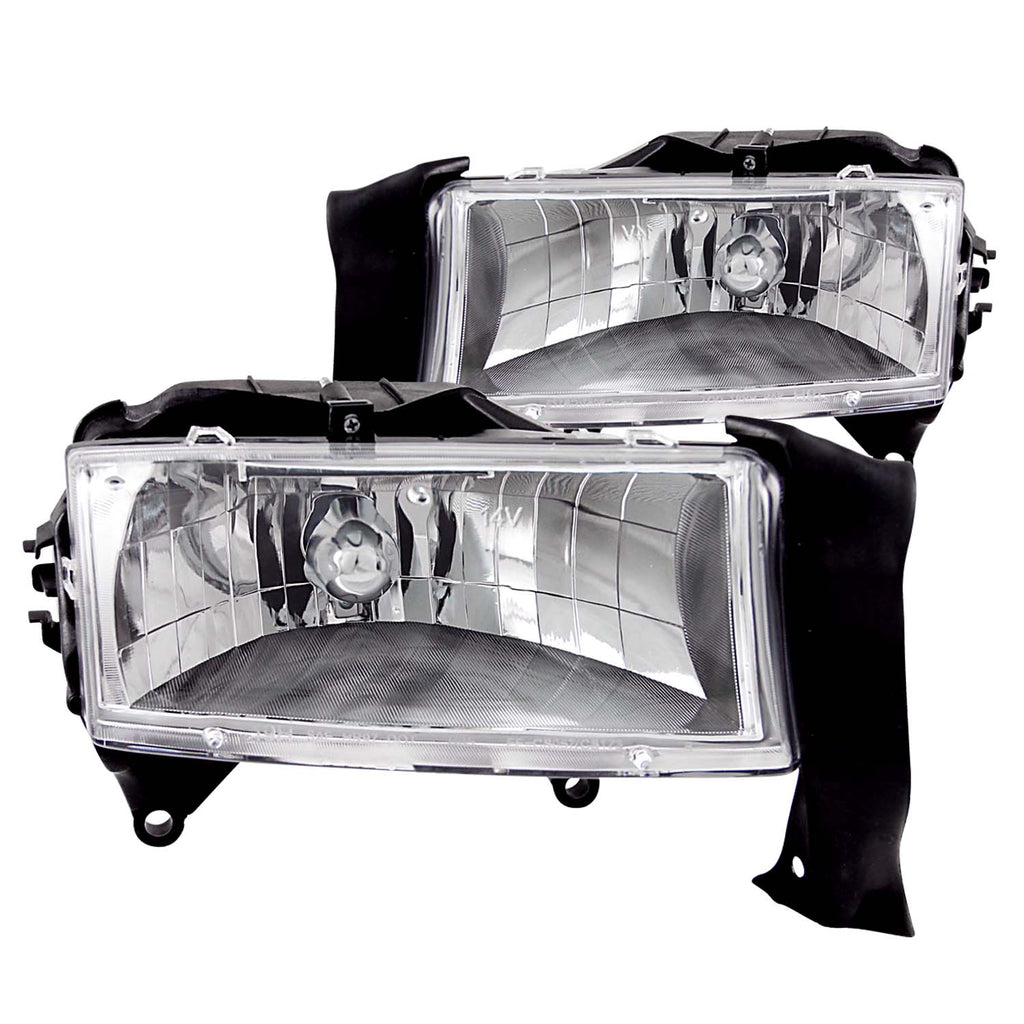 ANZO USA 111021 Crystal Headlight Set for Select Dodge Dakota, Dodge Durango