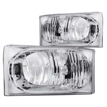 Load image into Gallery viewer, ANZO USA 111023 Crystal Headlight Set for Select Ford Excursion, Ford F-250 Super Duty, Ford F-350 Super Duty, Ford F-450 Super Duty, Ford F-550 Super Duty