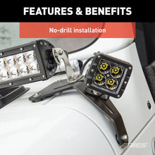 Load image into Gallery viewer, ARIES 1110313 Jeep JL Windshield Light Brackets for Select Jeep Wrangler