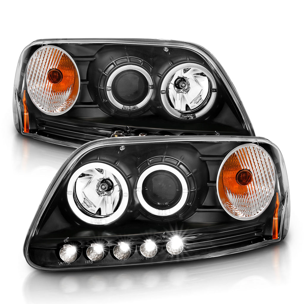 ANZO USA 111031 Projector Headlight Set w/Halo for Select Ford Expedition, Ford F-150, Ford F-150 Heritage