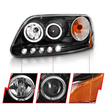 Load image into Gallery viewer, ANZO USA 111031 Projector Headlight Set w/Halo for Select Ford Expedition, Ford F-150, Ford F-150 Heritage