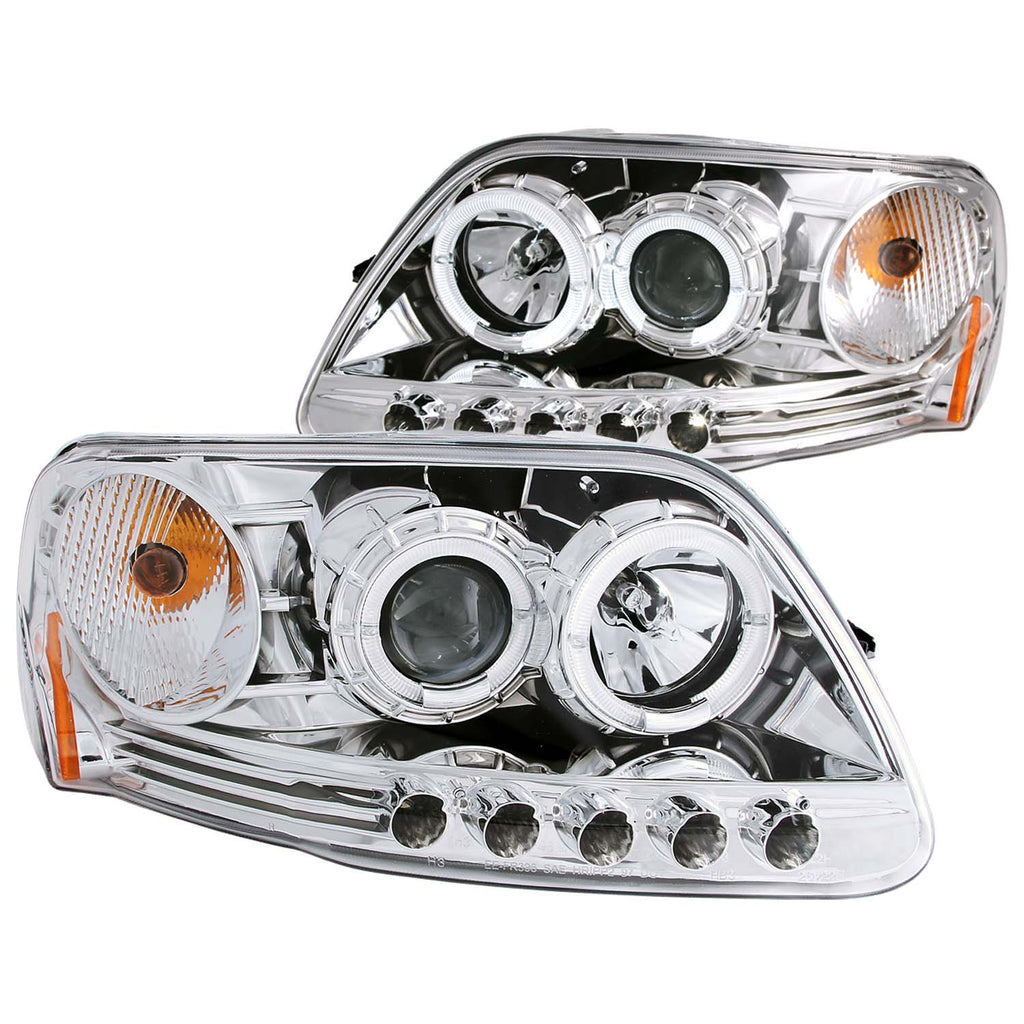 ANZO USA 111032 Projector Headlight Set w/Halo for Select Ford Expedition, Ford F-150, Ford F-150 Heritage