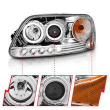Load image into Gallery viewer, ANZO USA 111032 Projector Headlight Set w/Halo for Select Ford Expedition, Ford F-150, Ford F-150 Heritage