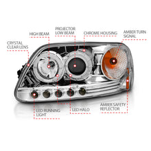 Load image into Gallery viewer, ANZO USA 111032 Projector Headlight Set w/Halo for Select Ford Expedition, Ford F-150, Ford F-150 Heritage