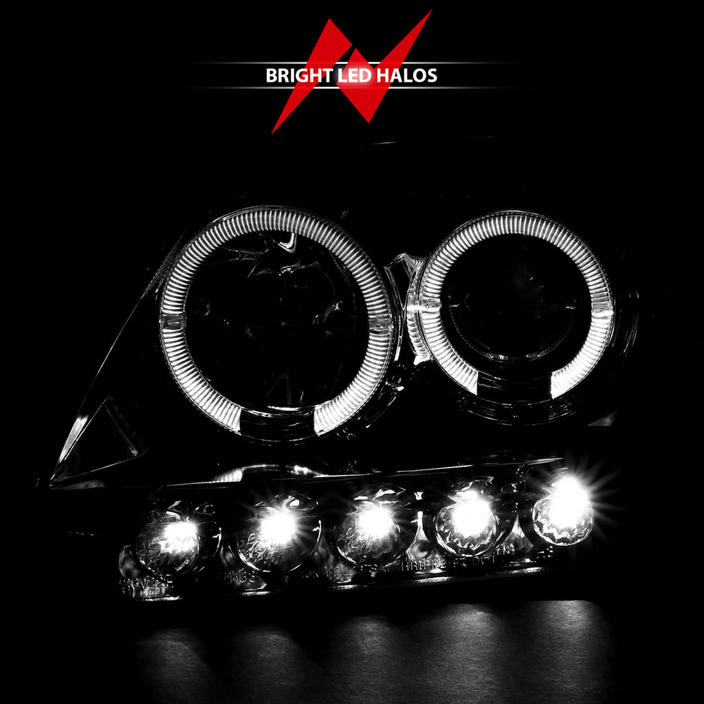 ANZO USA 111032 Projector Headlight Set w/Halo for Select Ford Expedition, Ford F-150, Ford F-150 Heritage