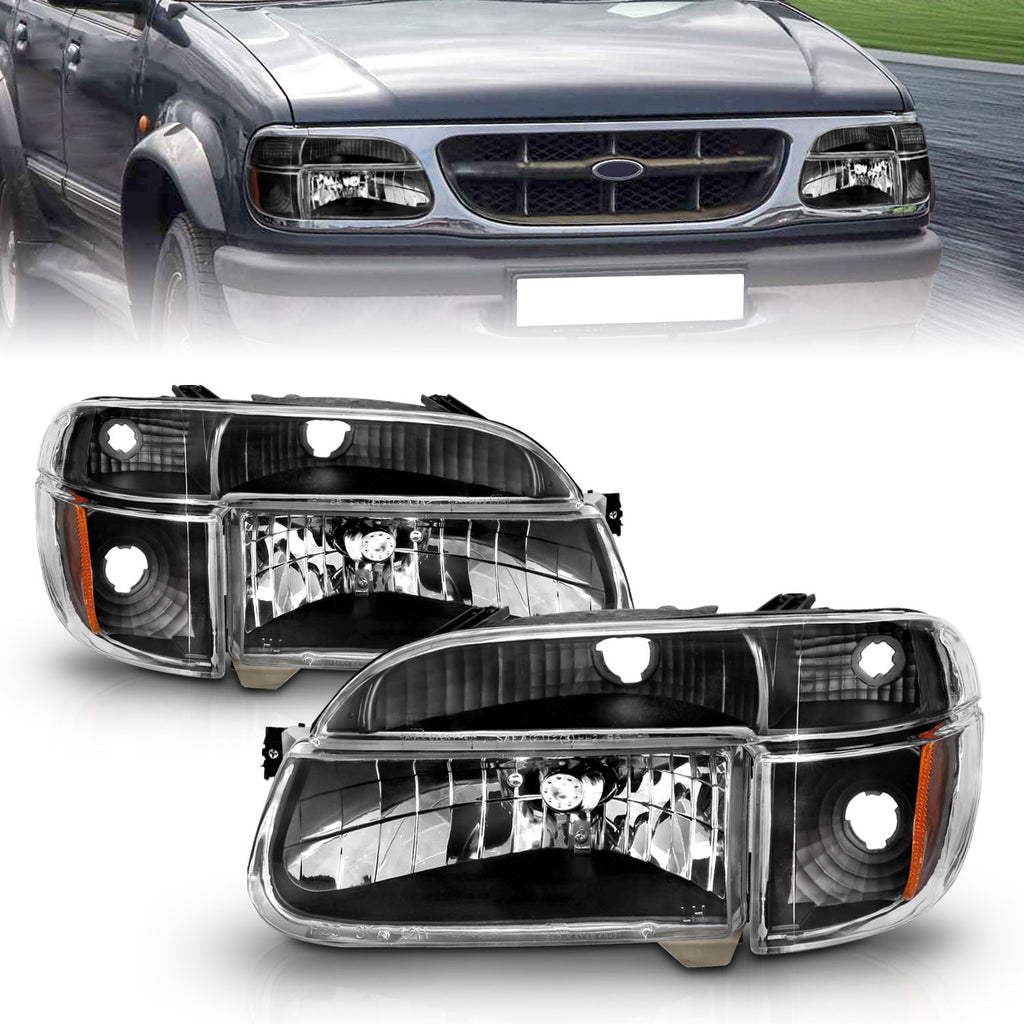 ANZO USA 111039 ANZO USA Crystal Headlights for Select Ford Explorer