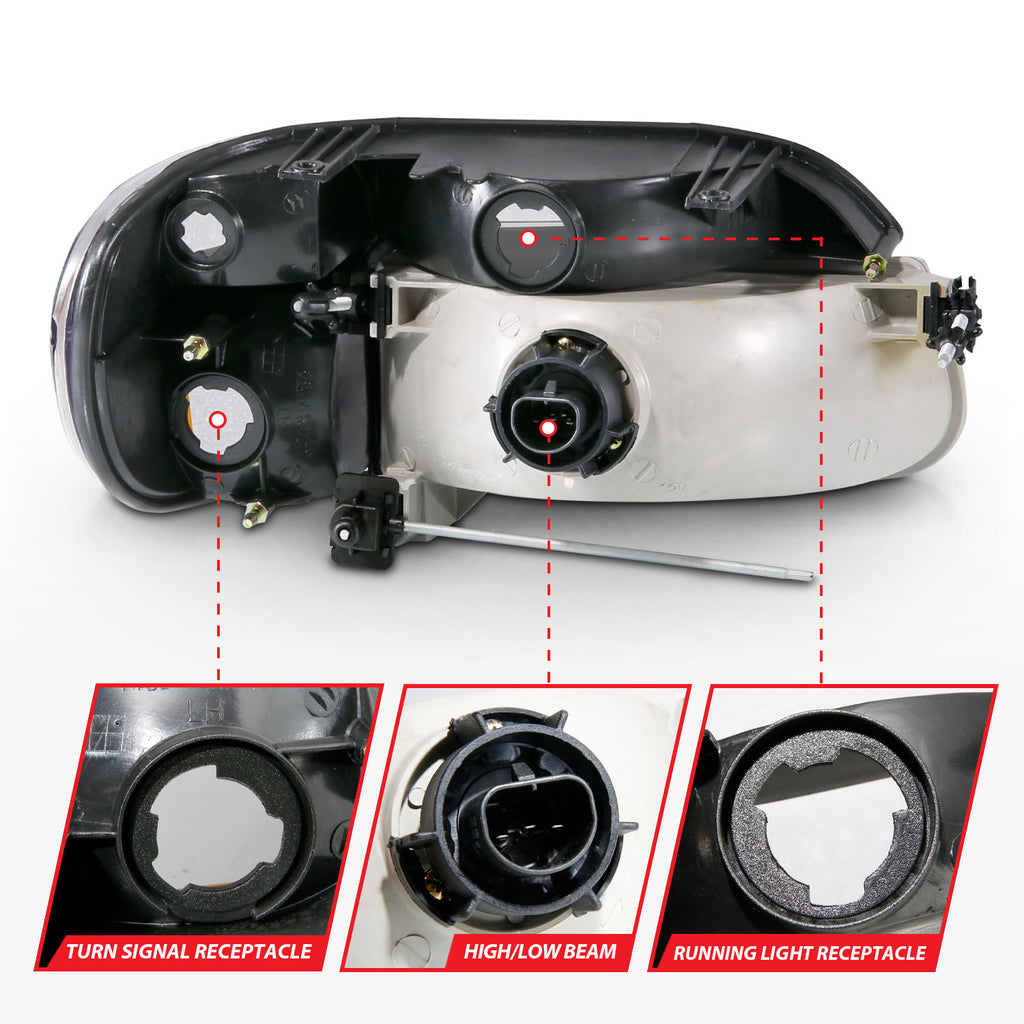 ANZO USA 111039 ANZO USA Crystal Headlights for Select Ford Explorer