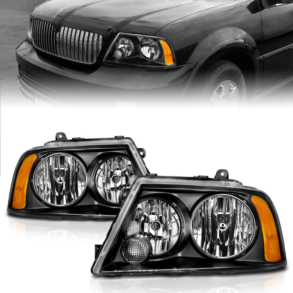 ANZO USA 111045 Crystal Headlight Set for Select Lincoln Navigator