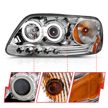 Load image into Gallery viewer, ANZO USA 111054 Projector Headlight Set w/Halo for Select Ford Expedition, Ford F-150, Ford F-150 Heritage