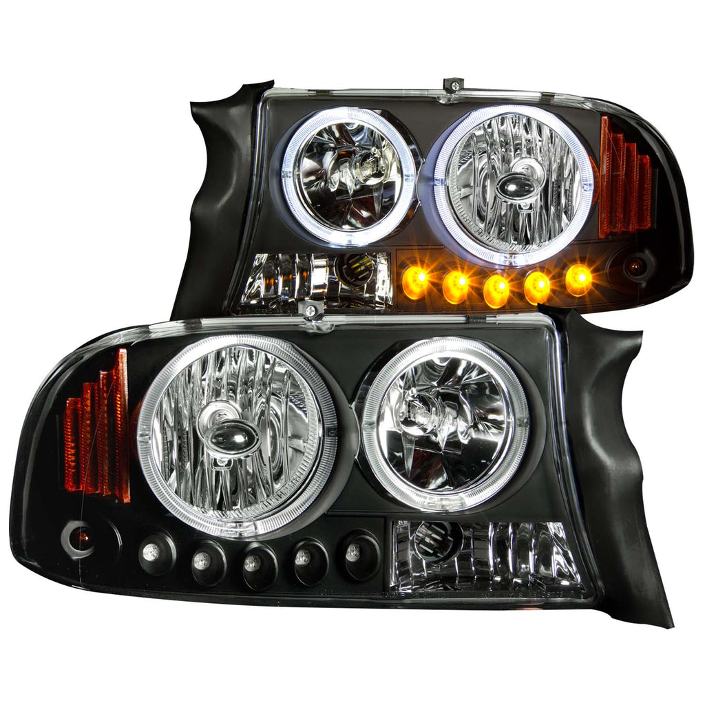 ANZO USA 111085 Crystal Headlight Set for Select Dodge Dakota, Dodge Durango