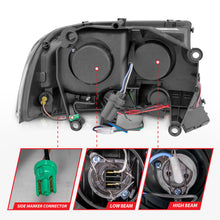 Load image into Gallery viewer, ANZO USA 111085 Crystal Headlight Set for Select Dodge Dakota, Dodge Durango