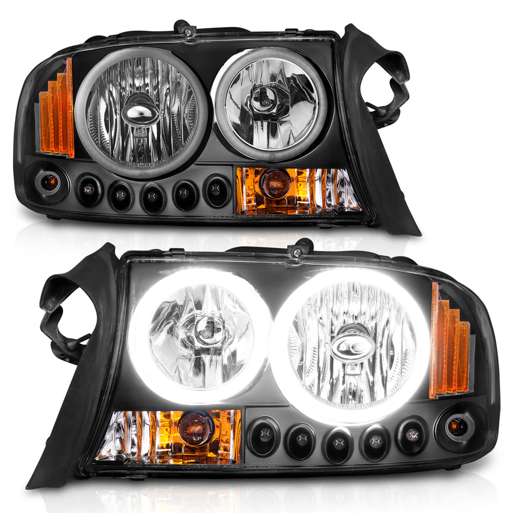 ANZO USA 111085 Crystal Headlight Set for Select Dodge Dakota, Dodge Durango