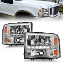 Load image into Gallery viewer, ANZO USA 111088 Crystal Headlight Set for Select Ford Excursion, Ford F-250 Super Duty, Ford F-350 Super Duty, Ford F-450 Super Duty, Ford F-550 Super Duty