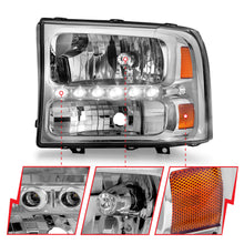 Load image into Gallery viewer, ANZO USA 111088 Crystal Headlight Set for Select Ford Excursion, Ford F-250 Super Duty, Ford F-350 Super Duty, Ford F-450 Super Duty, Ford F-550 Super Duty