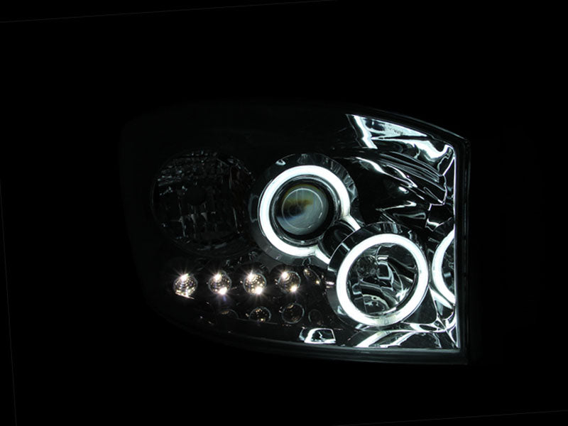 ANZO USA 111103 Projector Headlight Set w/Halo for Select Dodge Ram 1500, Dodge Ram 2500, Dodge Ram