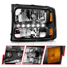 Load image into Gallery viewer, ANZO USA 111106 Crystal Headlight Set for Select Ford Excursion, Ford F-250 Super Duty, Ford F-350 Super Duty, Ford F-450 Super Duty, Ford F-550 Super Duty