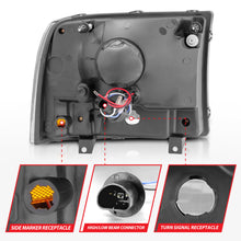 Load image into Gallery viewer, ANZO USA 111106 Crystal Headlight Set for Select Ford Excursion, Ford F-250 Super Duty, Ford F-350 Super Duty, Ford F-450 Super Duty, Ford F-550 Super Duty