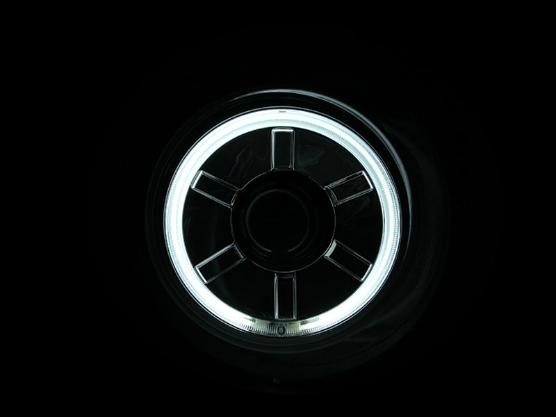 ANZO USA 111115 Projector Headlight Set w/Halo for Select Toyota FJ Cruiser