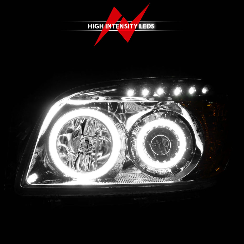 ANZO USA 111121 Projector Headlight Set w/Halo for Select Toyota RAV4