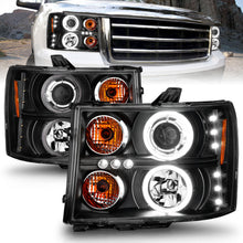 Load image into Gallery viewer, ANZO USA 111125 Projector Headlight Set w/Halo for Select GMC Sierra 1500, GMC Sierra HD, GMC Sierra HD