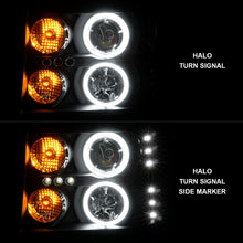 Load image into Gallery viewer, ANZO USA 111125 Projector Headlight Set w/Halo for Select GMC Sierra 1500, GMC Sierra HD, GMC Sierra HD