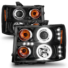 Load image into Gallery viewer, ANZO USA 111125 Projector Headlight Set w/Halo for Select GMC Sierra 1500, GMC Sierra HD, GMC Sierra HD