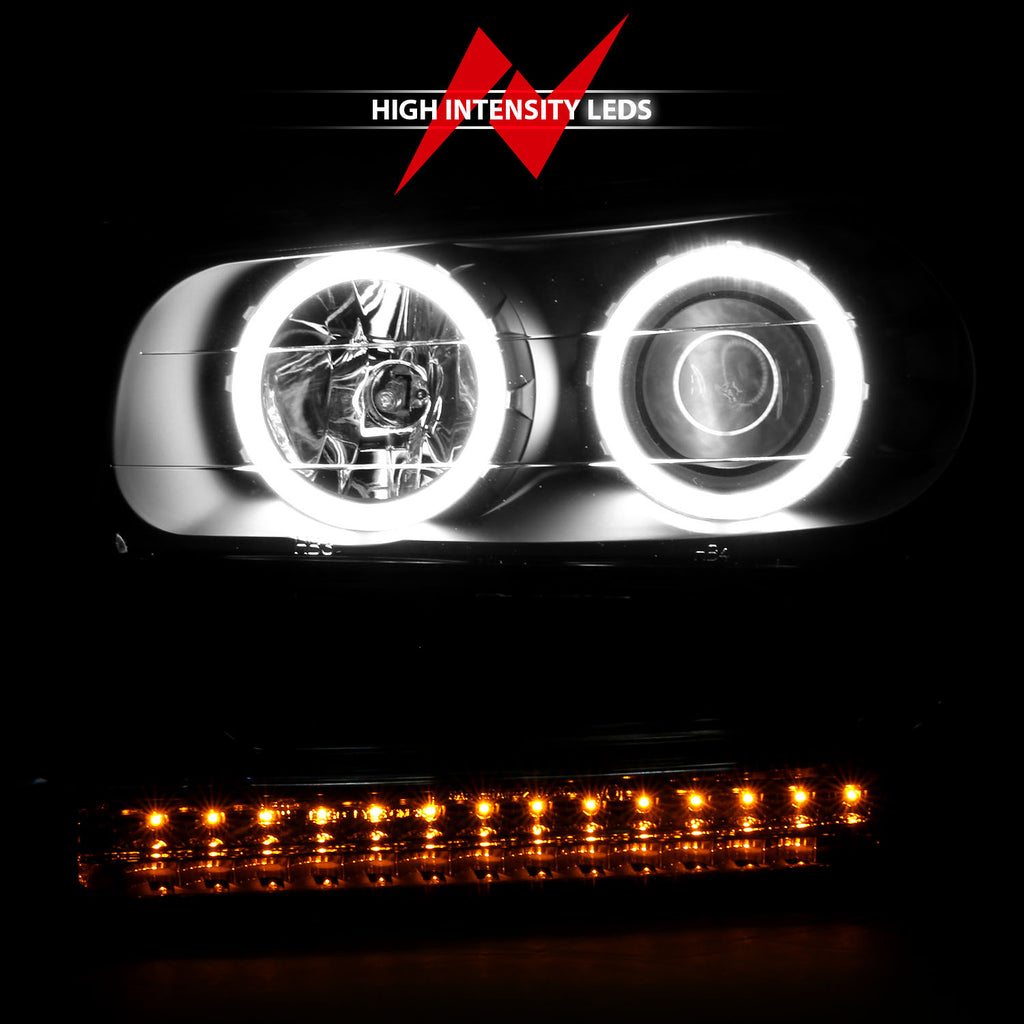 ANZO USA 111127 Projector Headlight Set w/Halo for Select Chevrolet Trailblazer, Chevrolet Trailblazer EXT
