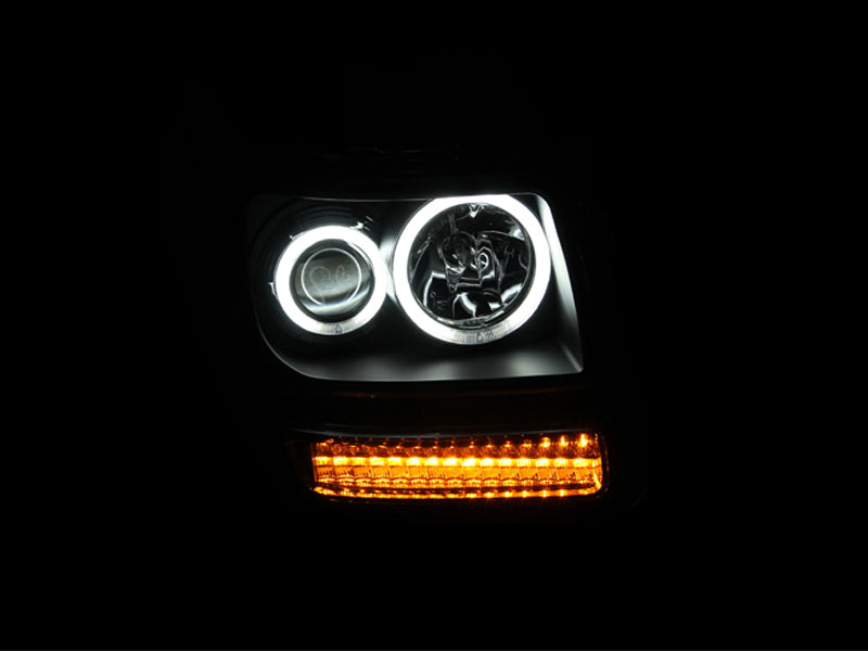 ANZO USA 111145 Projector Headlight Set w/Halo for Select Dodge Nitro