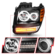 Load image into Gallery viewer, ANZO USA 111145 Projector Headlight Set w/Halo for Select Dodge Nitro