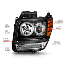 Load image into Gallery viewer, ANZO USA 111145 Projector Headlight Set w/Halo for Select Dodge Nitro