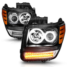 Load image into Gallery viewer, ANZO USA 111145 Projector Headlight Set w/Halo for Select Dodge Nitro