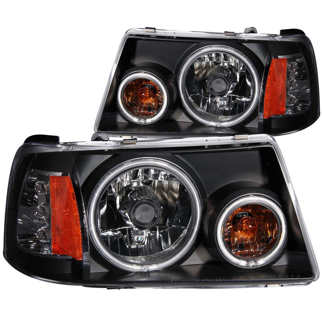 ANZO USA 111152 Crystal Headlight Set w/Halo for Select Ford Ranger