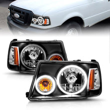 Load image into Gallery viewer, ANZO USA 111152 Crystal Headlight Set w/Halo for Select Ford Ranger