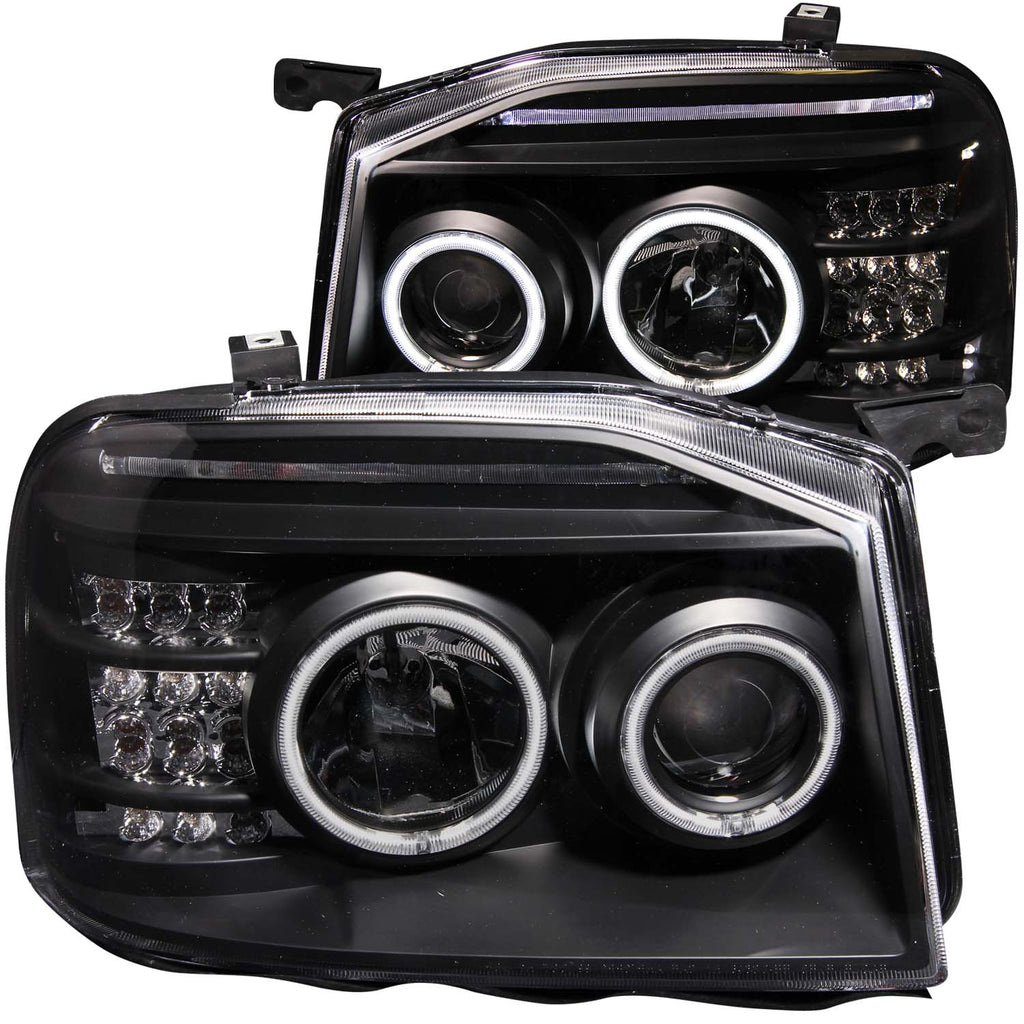 ANZO USA 111172 Projector Headlight Set w/Halo for Select Nissan Frontier