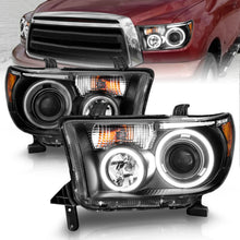 Load image into Gallery viewer, ANZO USA 111174 Projector Headlight Set w/Halo for Select Toyota Sequoia, Toyota Tundra