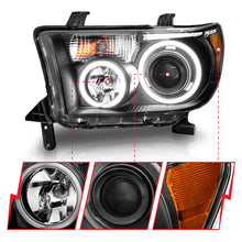 Load image into Gallery viewer, ANZO USA 111174 Projector Headlight Set w/Halo for Select Toyota Sequoia, Toyota Tundra