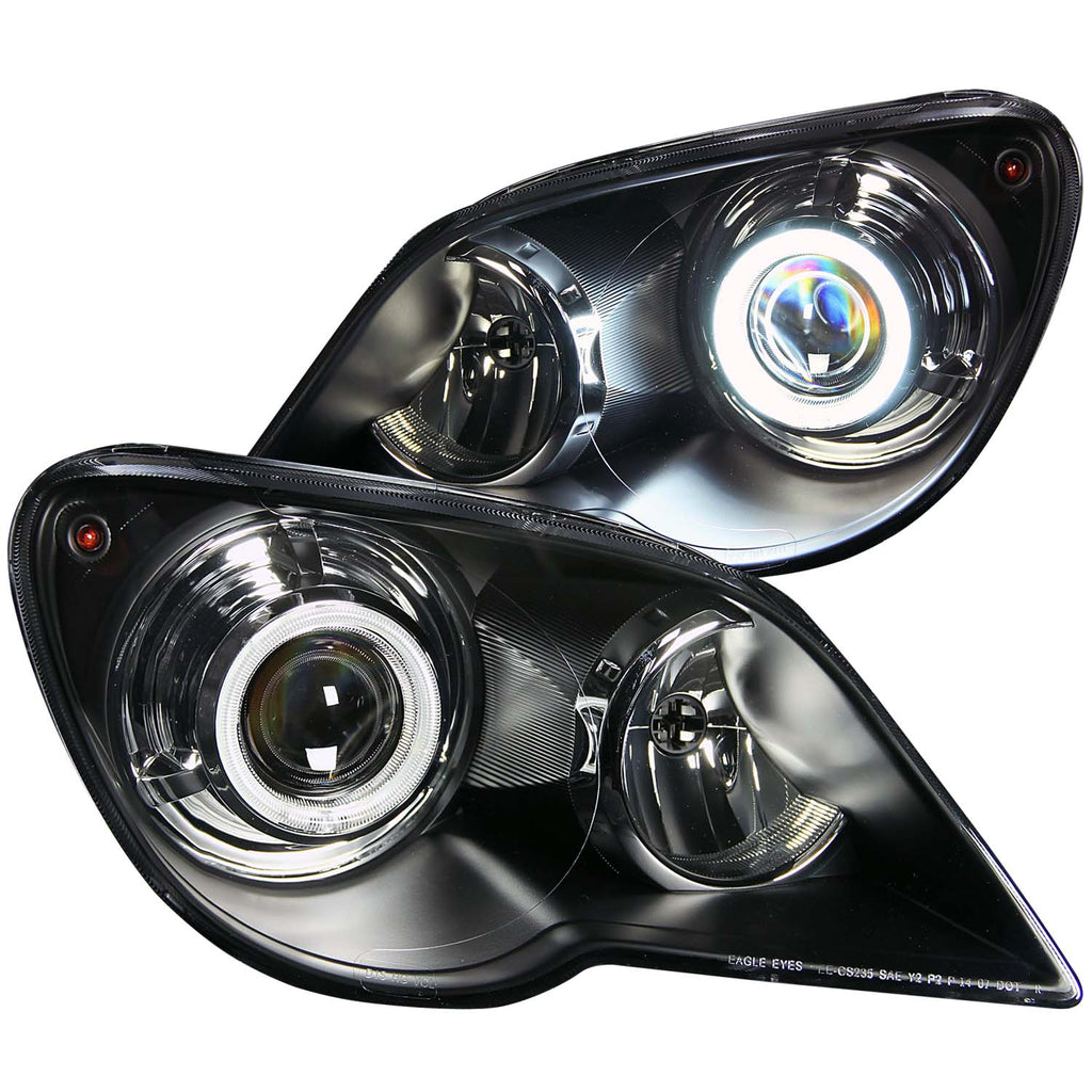 ANZO USA 111186 Projector Headlight Set w/Halo for Select Chrysler Pacifica