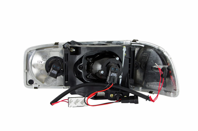 ANZO USA 111191 Projector Headlight Set w/Halo for Select GMC Sierra 1500, GMC Sierra Classic, GMC Sierra HD, GMC Sierra HD Classic, GMC Sierra 2500, GMC Sierra HD, GMC Sierra HD Classic, GMC Sierra 3500, GMC Sierra Classic, GMC Yukon, GMC Yukon XL 1500,
