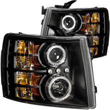 Load image into Gallery viewer, ANZO USA 111200 Projector Headlight Set w/Halo for Select Chevrolet Silverado 1500, Chevrolet Silverado HD, Chevrolet Silverado HD
