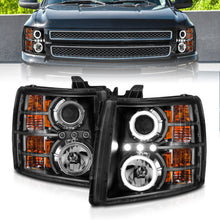 Load image into Gallery viewer, ANZO USA 111200 Projector Headlight Set w/Halo for Select Chevrolet Silverado 1500, Chevrolet Silverado HD, Chevrolet Silverado HD