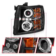 Load image into Gallery viewer, ANZO USA 111200 Projector Headlight Set w/Halo for Select Chevrolet Silverado 1500, Chevrolet Silverado HD, Chevrolet Silverado HD