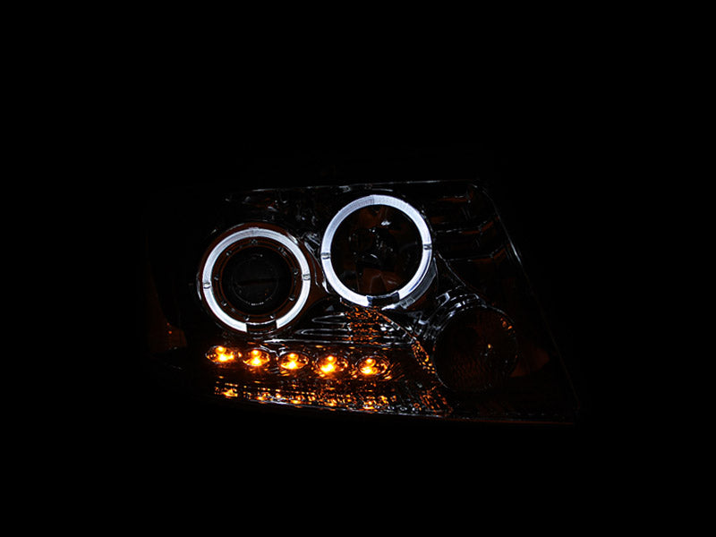 ANZO USA 111203 Projector Headlight Set w/Halo for Select Ford F-150, Lincoln Mark LT