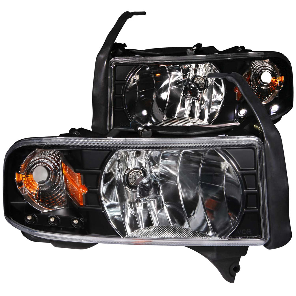 ANZO USA 111205 Crystal Headlight Set for Select Dodge Ram 1500, Dodge Ram 2500, Dodge Ram
