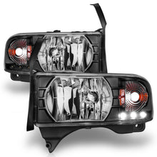 Load image into Gallery viewer, ANZO USA 111205 Crystal Headlight Set for Select Dodge Ram 1500, Dodge Ram 2500, Dodge Ram