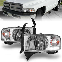 Load image into Gallery viewer, ANZO USA 111206 Crystal Headlight Set for Select Dodge Ram 1500, Dodge Ram 2500, Dodge Ram